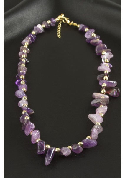 Amatist Kırık Doğaltaş Kolye fiyatları