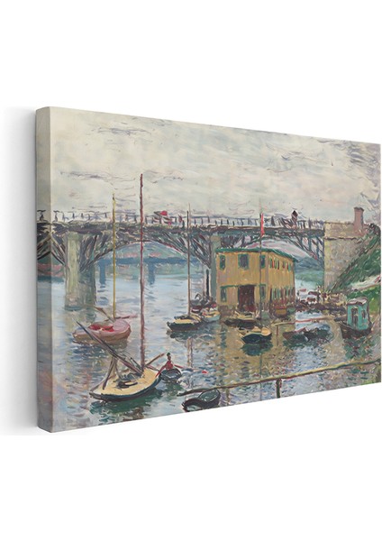 Kanvas Yatay Duvar Tablosu Kanvas Kopru Manzarasi3 Ev Ofis Salon Modern Duvar Tablosu