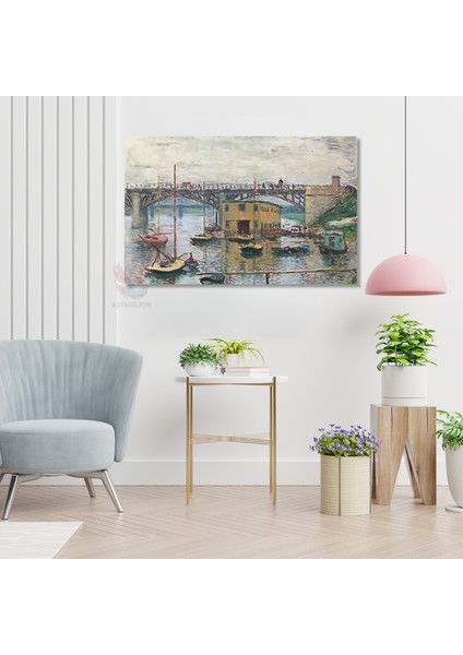 Kanvas Yatay Duvar Tablosu Kanvas Kopru Manzarasi3 Ev Ofis Salon Modern Duvar Tablosu modelleri