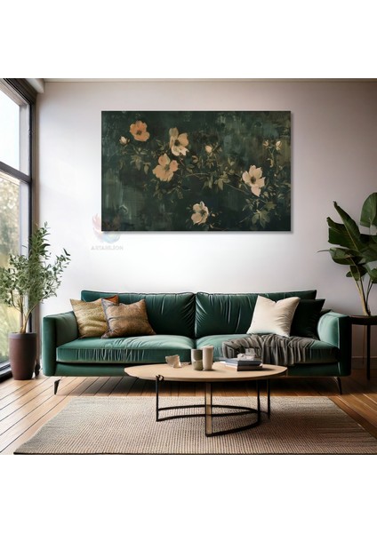 Kanvas Yatay Duvar Tablosu Kanvas Cicek BAHCESI55 Ev Ofis Salon Modern Duvar Tablosu fiyatları