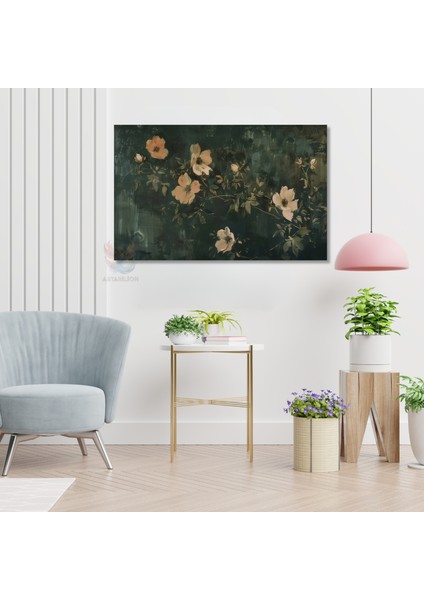 Kanvas Yatay Duvar Tablosu Kanvas Cicek BAHCESI55 Ev Ofis Salon Modern Duvar Tablosu modelleri