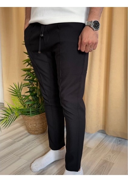 Double Kumaş Çima Detaylı Pantolon modelleri