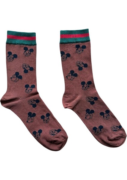 Mıckey Portre Soket Çorap