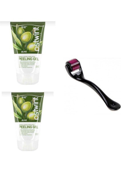 2 Adet Zeytin Yağlı Peeling 1 Adet Dermaroller