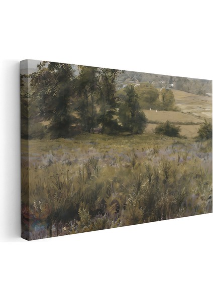 Kanvas Yatay Duvar Tablosu Kanvas Vintage Doga Manzarasi2 Ev Ofis Salon Modern Duvar Tablosu