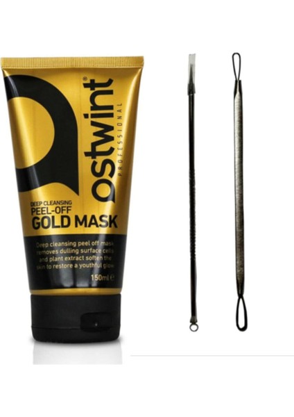 Gold Maske ve 2'li Akne Siyah Nokta Temizleyici Komedon