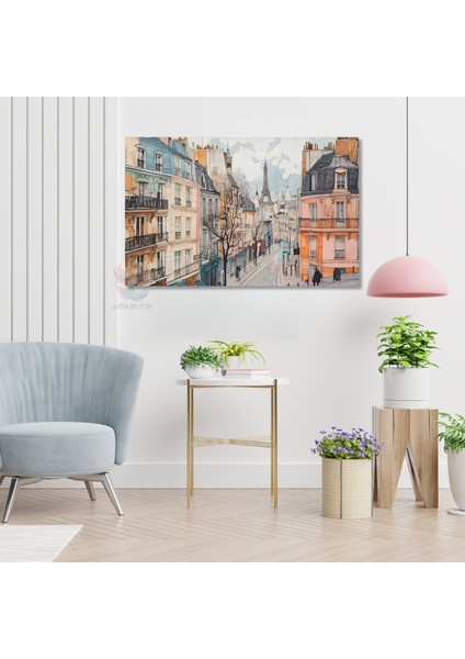 Kanvas Yatay Duvar Tablosu Kanvas Paris Sokaklari Ev Ofis Salon Modern Duvar Tablosu modelleri
