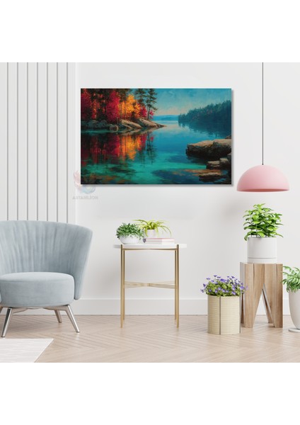 Kanvas Yatay Duvar Tablosu Kanvas Doga Manzarasi8 Ev Ofis Salon Modern Duvar Tablosu modelleri