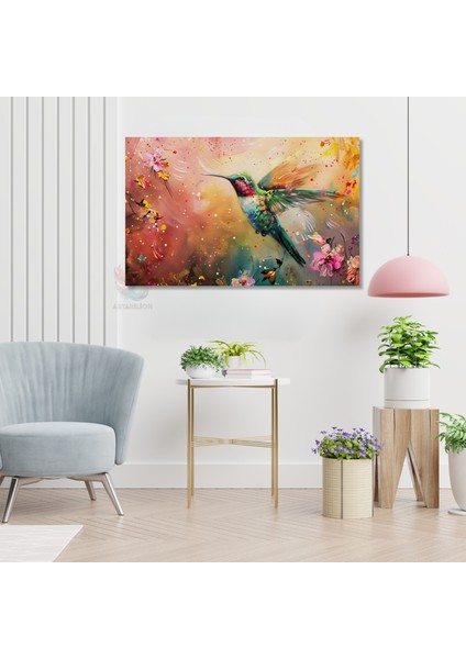 Kanvas Yatay Duvar Tablosu Kanvas Renkli Bir Kus Ev Ofis Salon Modern Duvar Tablosu fiyatları