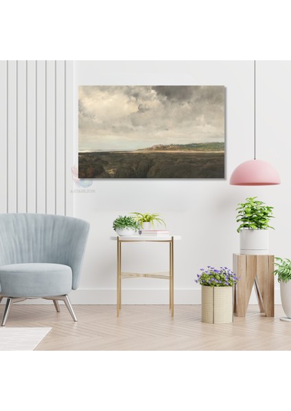 Kanvas Yatay Duvar Tablosu Kanvas Vintage Doga Manzarasi5 Ev Ofis Salon Modern Duvar Tablosu modelleri