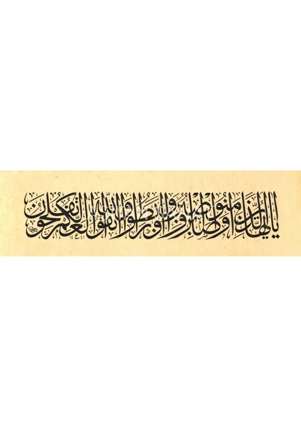 Ali Imran Suresi 200.AYET (Kanvas Baskı)