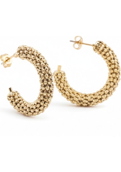 Milano Örgüsü Çelik Küpe