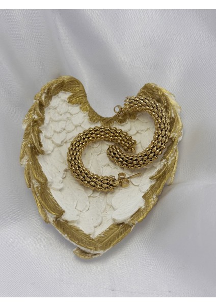 Milano Örgüsü Çelik Küpe modelleri