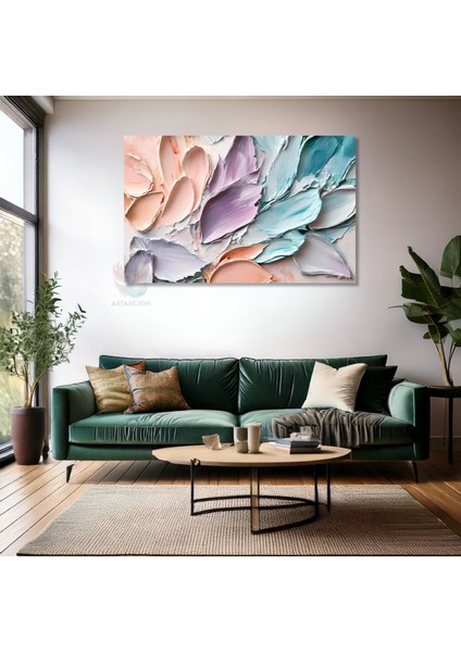 Kanvas Yatay Duvar Tablosu Kanvas Pastel Firca Darbeleri Ev Ofis Salon Modern Duvar Tablosu fiyatları