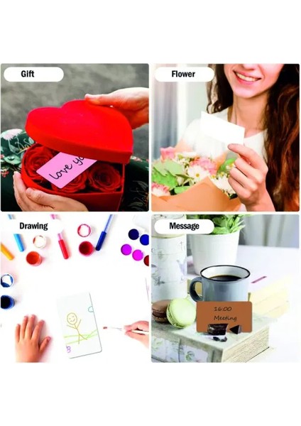 Boş Kelime Kartları 5x8 cm - 50 Adet Oval Kenarlı | Tabu &amp; Not Kartları - Kraft fırsatları