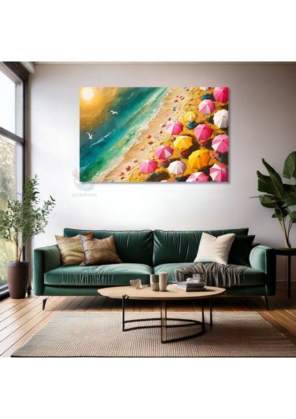 Kanvas Yatay Duvar Tablosu Kanvas Plaj Manzarasi Ev Ofis Salon Modern Duvar Tablosu fiyatları