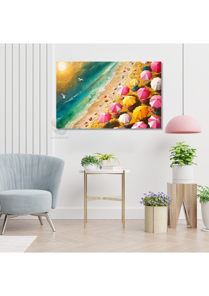Kanvas Yatay Duvar Tablosu Kanvas Plaj Manzarasi Ev Ofis Salon Modern Duvar Tablosu modelleri
