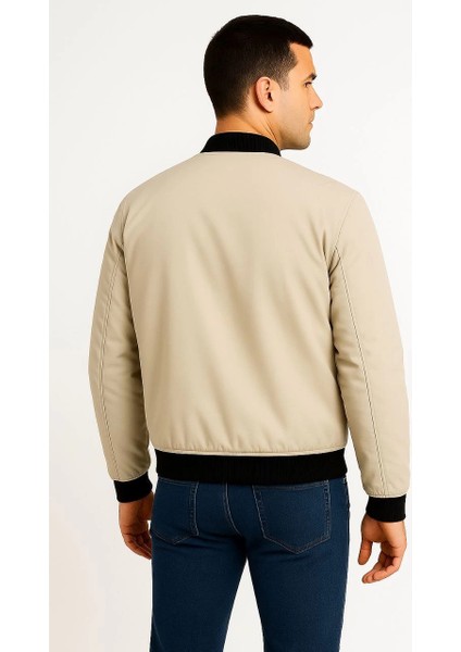 Erkek Bomber Mont Ceket - Bej fiyatları