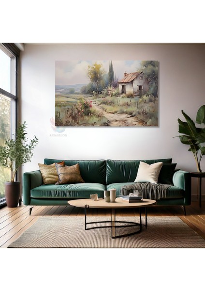 Kanvas Yatay Duvar Tablosu Kanvas Koy Evi2 Ev Ofis Salon Modern Duvar Tablosu fiyatları