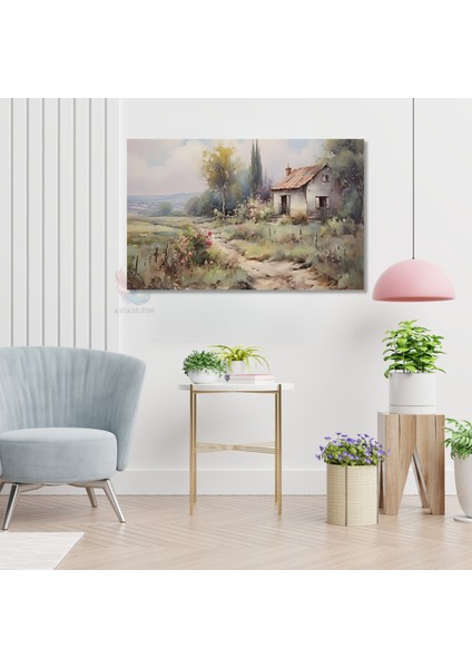 Kanvas Yatay Duvar Tablosu Kanvas Koy Evi2 Ev Ofis Salon Modern Duvar Tablosu modelleri