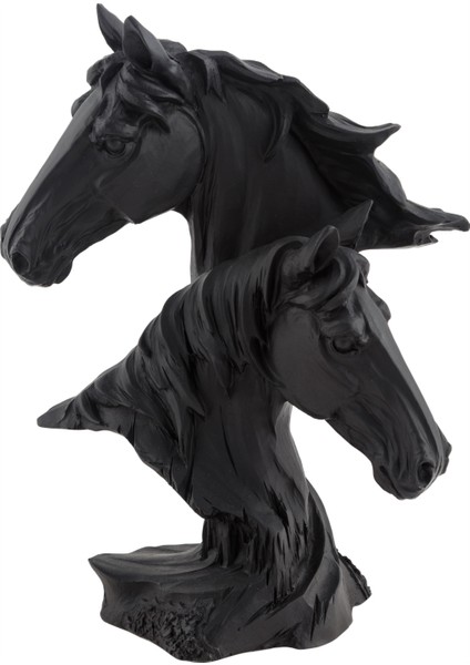 HORSES BÜST BİBLO 17X10X23CM