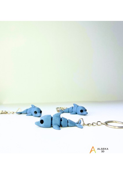 - 3D Baskı Yunus Balığı Figürlü Anahtarlık fiyatları