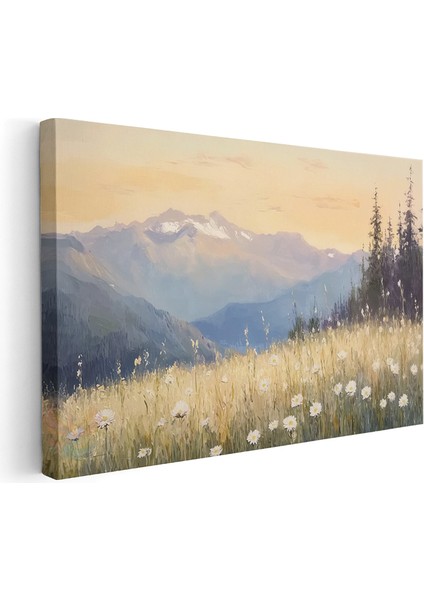 Kanvas Yatay Duvar Tablosu Kanvas Doga Manzarasi5 Ev Ofis Salon Modern Duvar Tablosu