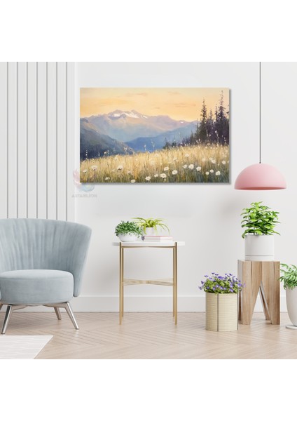 Kanvas Yatay Duvar Tablosu Kanvas Doga Manzarasi5 Ev Ofis Salon Modern Duvar Tablosu modelleri