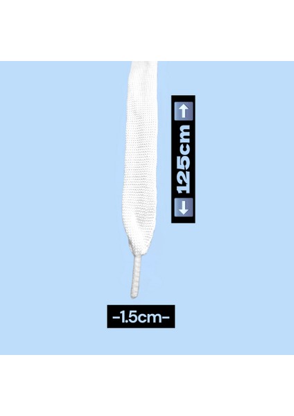 Unisex Yassı Enli Spor Ayakkabı Bağcığı Çifti 125 Cm. 1.5 cm En fiyatları