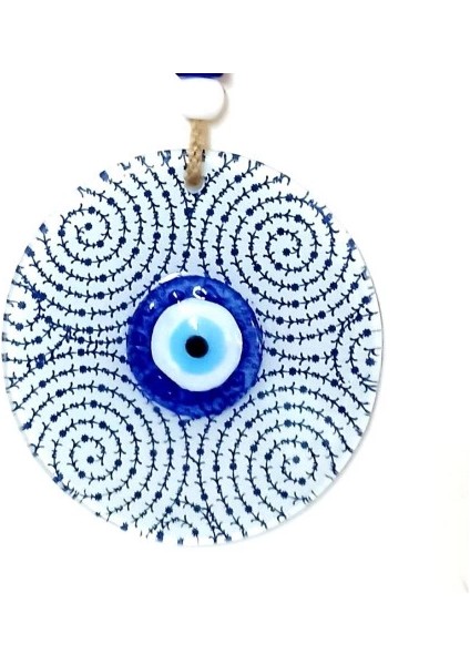 Altın Boynuz Modeli Nazar Füzyon Cam Duvar Dekoru