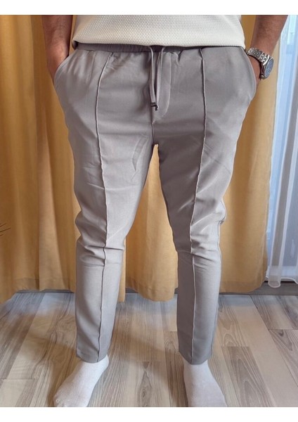 Double Kumaş Çima Detaylı Pantolon modelleri