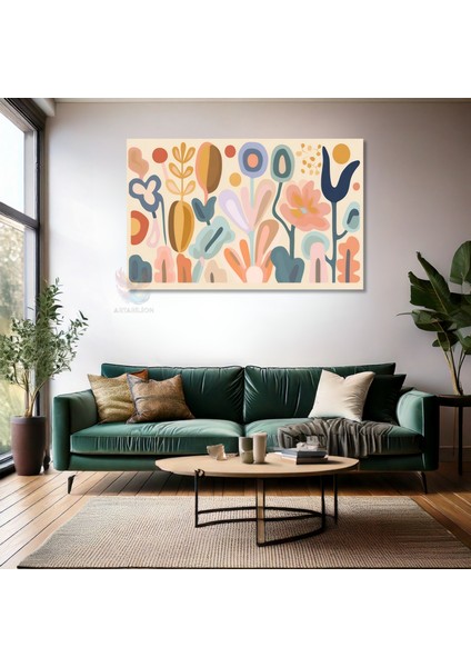Kanvas Yatay Duvar Tablosu Kanvas Pastel Renk Sekiller2 Ev Ofis Salon Modern Duvar Tablosu fiyatları