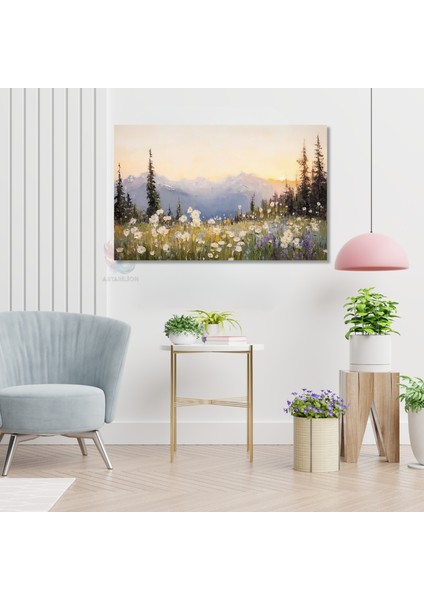 Kanvas Yatay Duvar Tablosu Kanvas Doga Manzarasi9 Ev Ofis Salon Modern Duvar Tablosu modelleri