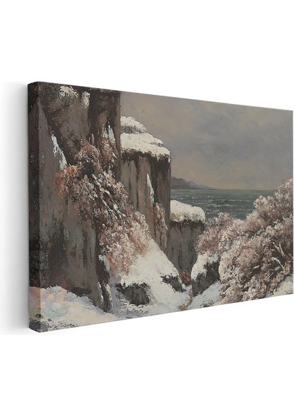 Kanvas Yatay Duvar Tablosu Kanvas Kis Manzarasi Ev Ofis Salon Modern Duvar Tablosu