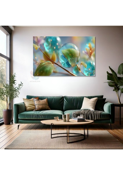 Kanvas Yatay Duvar Tablosu Kanvas Su Damlalari Ev Ofis Salon Modern Duvar Tablosu fiyatları