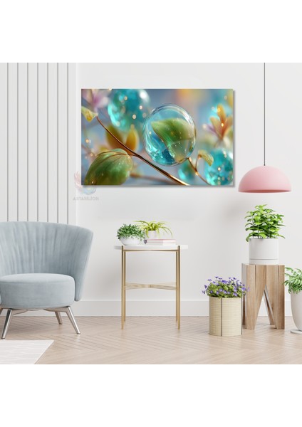 Kanvas Yatay Duvar Tablosu Kanvas Su Damlalari Ev Ofis Salon Modern Duvar Tablosu modelleri