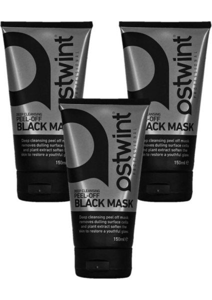 Soyulabilir Siyah Maske 3 Adet 3X150 ml