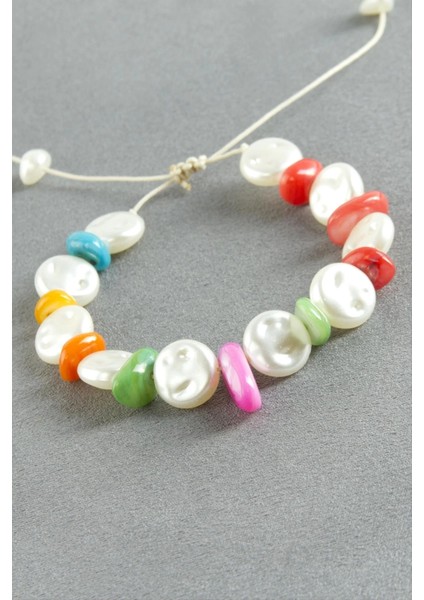 Kırık Doğaltaş Inci Bileklik