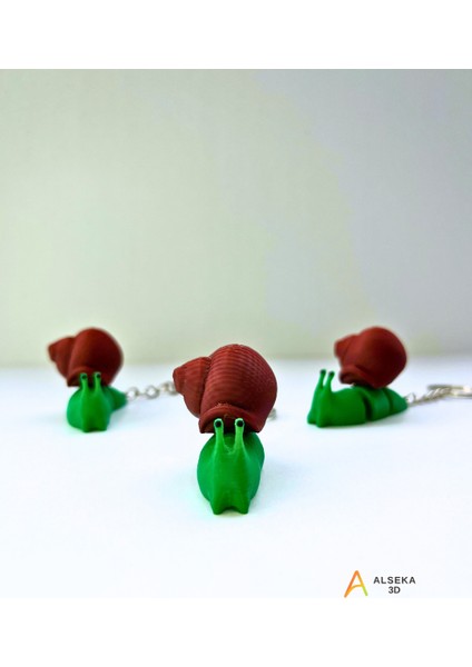 - 3D Baskı Salyangoz Figürlü Anahtarlık fiyatları