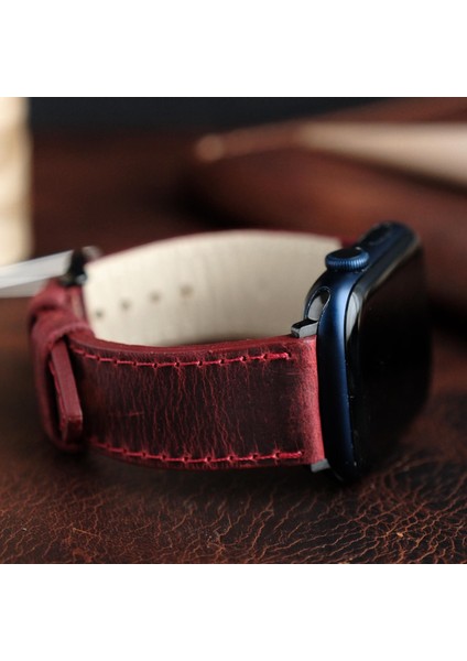 Apple Watch Elit Seri 44-45-46-49(Ultra) Uyumlu Deri Kordon fiyatları