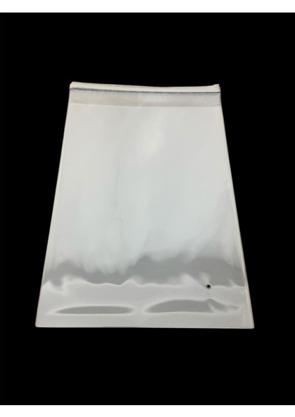 100 Adet 26X42 cm Bantlı Yapışkanlı Şeffaf Opp Jelatin Poşet, Şeffaf Poşet ( 26X37+5 Cm)