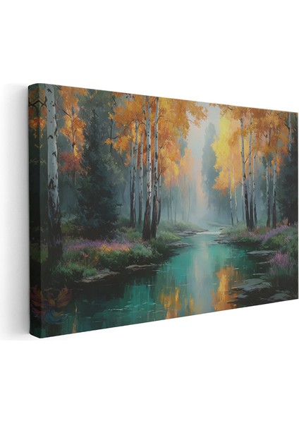 Kanvas Yatay Duvar Tablosu Kanvas Doga Manzarasi4 Ev Ofis Salon Modern Duvar Tablosu