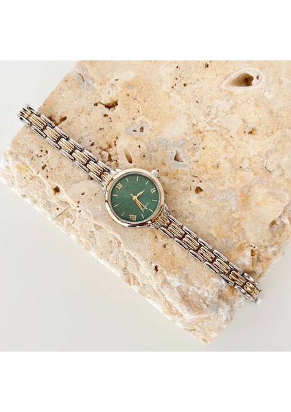 Nervion Gold Yeşil Saat