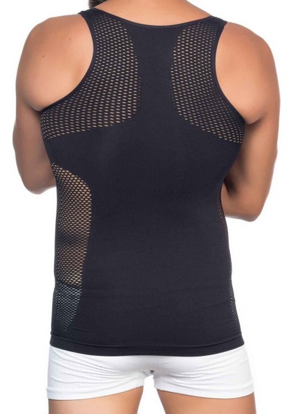 Siyah Mı Emay E1006 Fileli Erkek Korse Atlet modelleri