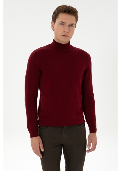 Erkek Bordo Kazak /triko 50307783-VR014