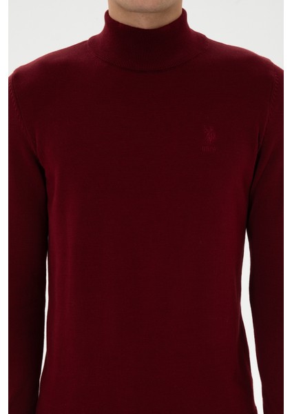 Erkek Bordo Kazak /triko 50307783-VR014