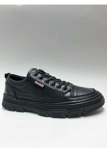 Hakiki Deri Bağcıklı Esnek Rahat Kauçuk Tabanlı Siyah Kışlık Erkek Ayakkabı C-8926008147BULL fiyatları