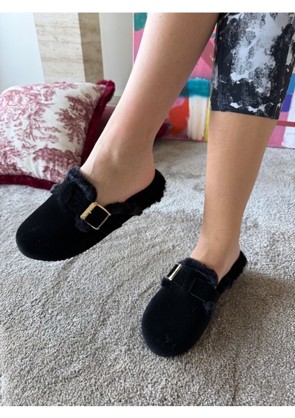 Kadın Yumuşak ve Hafif Kemerli Içi Tüylü Süet Ev Terliği fırsatları