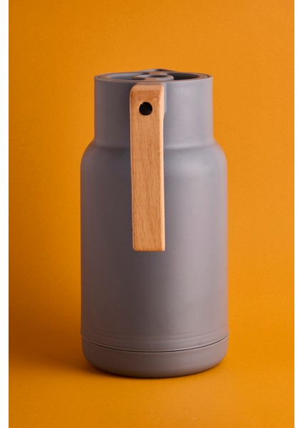 Sakura Nordic Bambu Saplı Cam Vakumlu Termos 1000 ml Gri modelleri