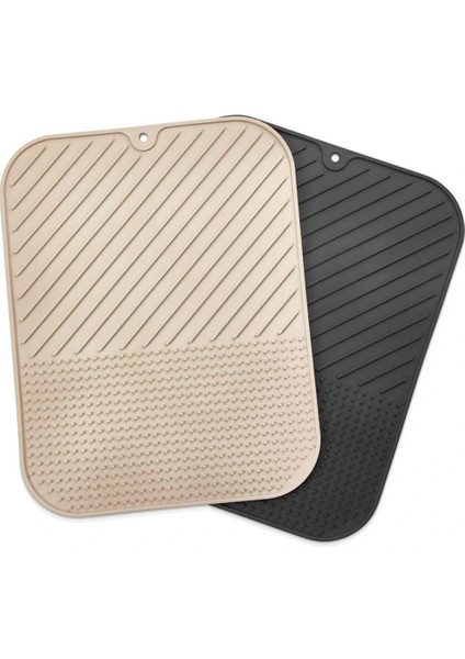 Buffer® Silikon Kaydırmaz Mutfak Için Bulaşık Matı, Çok Amaçlı Kurutmalık 36X28CM